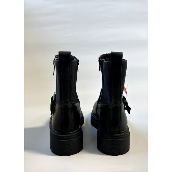 Blondo Garnet Lug Moto Waterproof Boot Leather Black Women's Size 5.5M - Picture 3 of 6